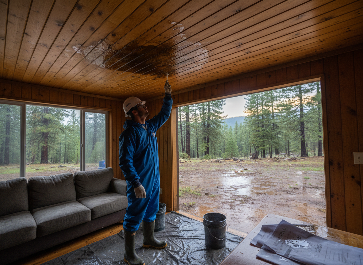Spotting Water Intrusion After Heavy Rains in the San Bernardino Mountains