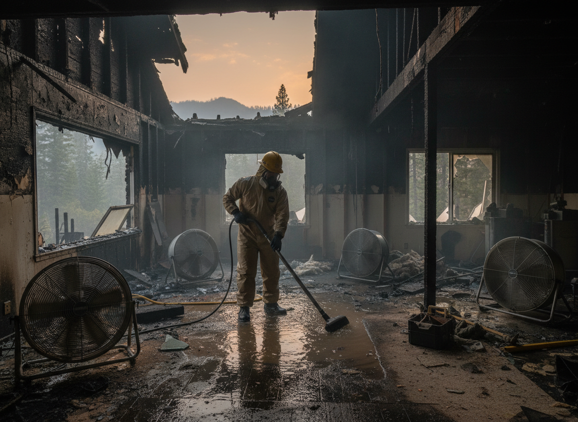 Water Damage Remediation After Fire in Cedarpines Park, CA